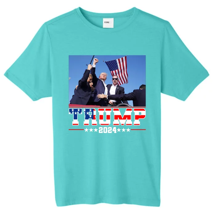 Donald Trump 2024 Survived Shot At Election Rally Usa ChromaSoft Performance T-Shirt