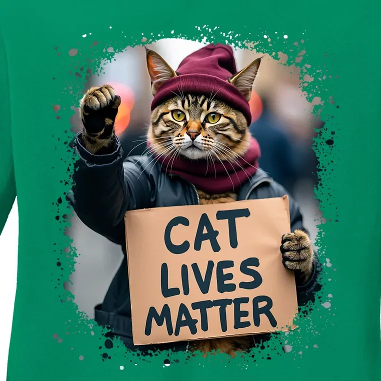 Donald Trump 2024 Cats Cat Lives Matter Trump Ladies Long Sleeve Shirt