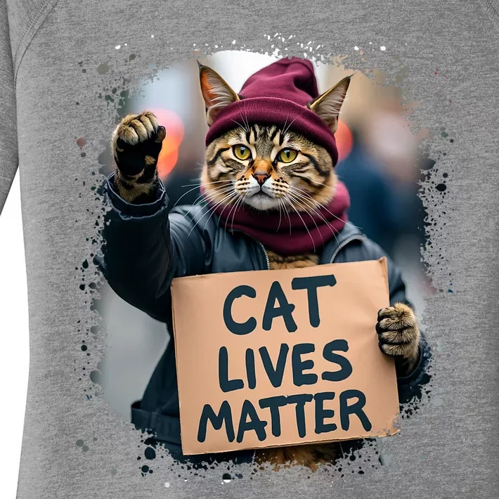 Donald Trump 2024 Cats Cat Lives Matter Trump Women's Perfect Tri Tunic Long Sleeve Shirt