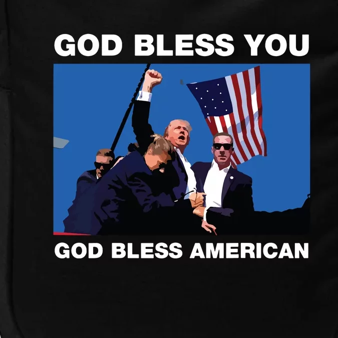 Donald Trump 2024 God Bless You God Bless America Impact Tech Backpack