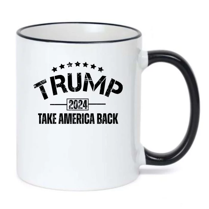 Donald Trump 2024 Take America Back Black Color Changing Mug