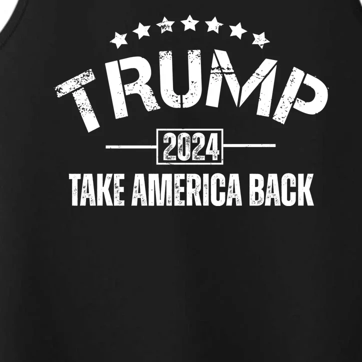 Donald Trump 2024 Take America Back Performance Tank