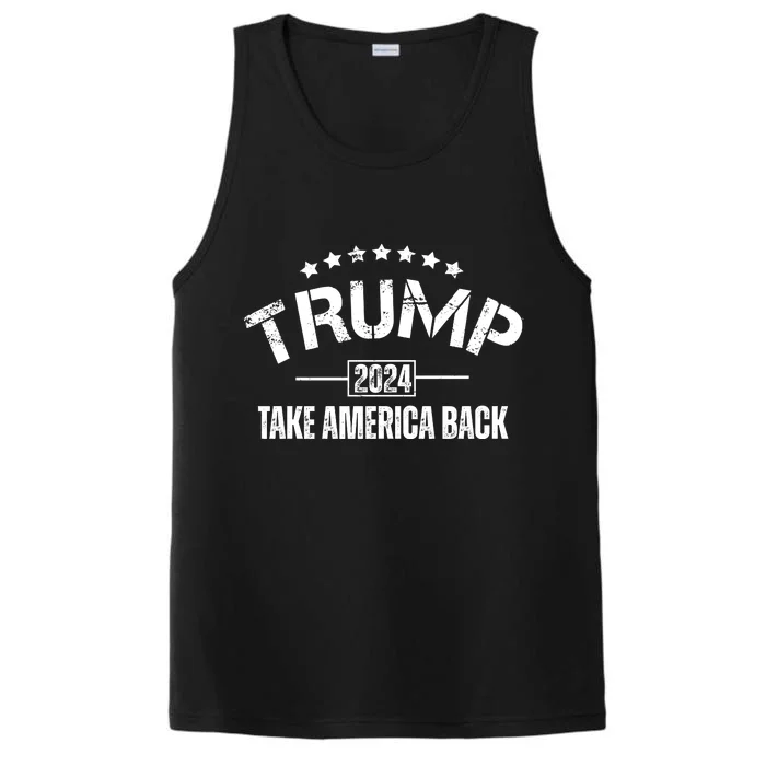 Donald Trump 2024 Take America Back Performance Tank