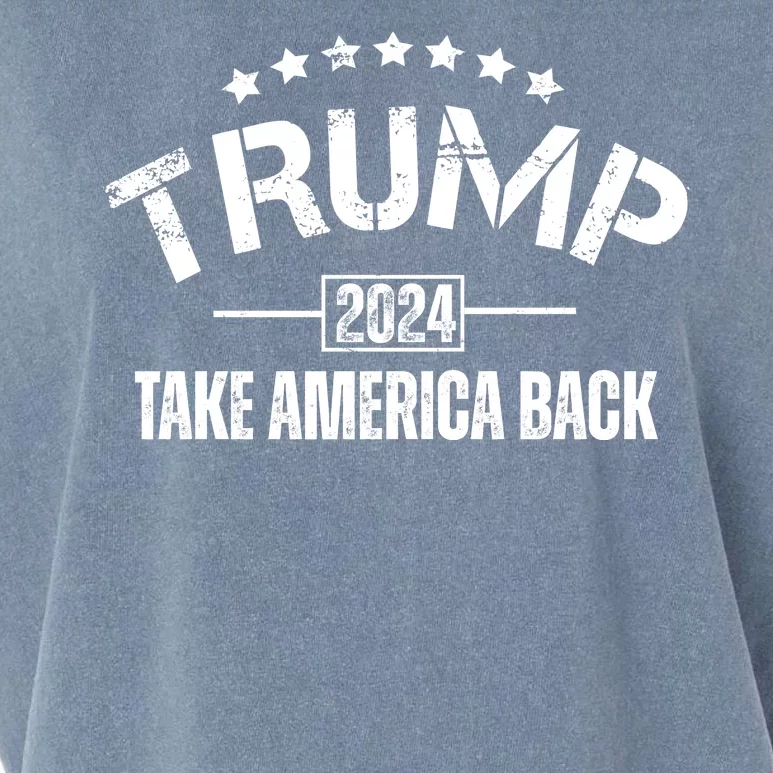 Donald Trump 2024 Take America Back Garment-Dyed Women's Muscle Tee