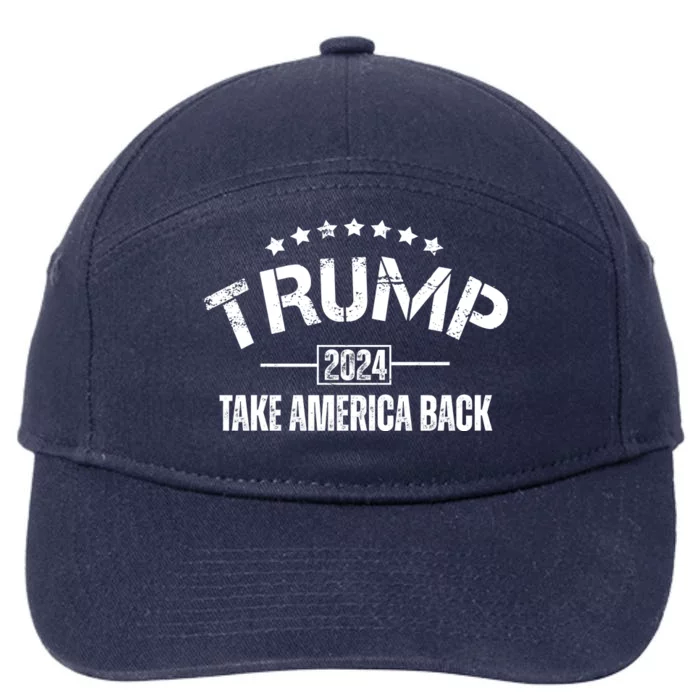 Donald Trump 2024 Take America Back 7-Panel Snapback Hat