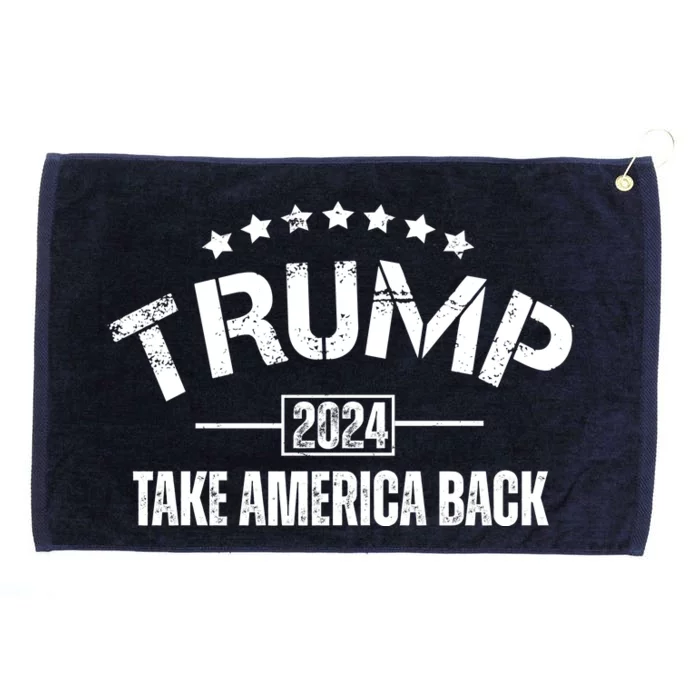 Donald Trump 2024 Take America Back Grommeted Golf Towel