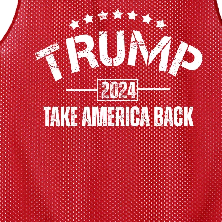 Donald Trump 2024 Take America Back Mesh Reversible Basketball Jersey Tank