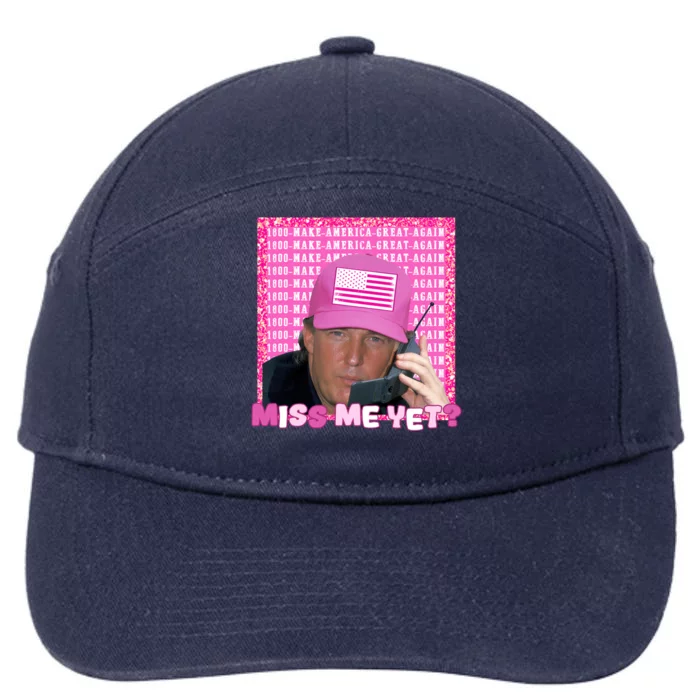 Donald Trump 2024 Election Gift Miss Me Yet Gift 7-Panel Snapback Hat