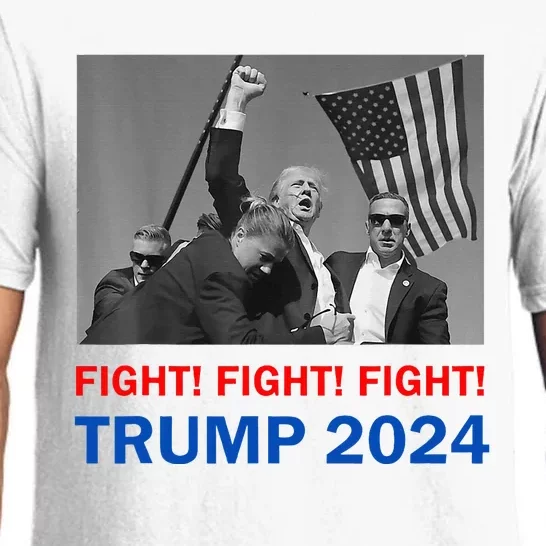 Donald Trump 2024 Fight Fight Fight Donald Trump Fist Pump Pajama Set