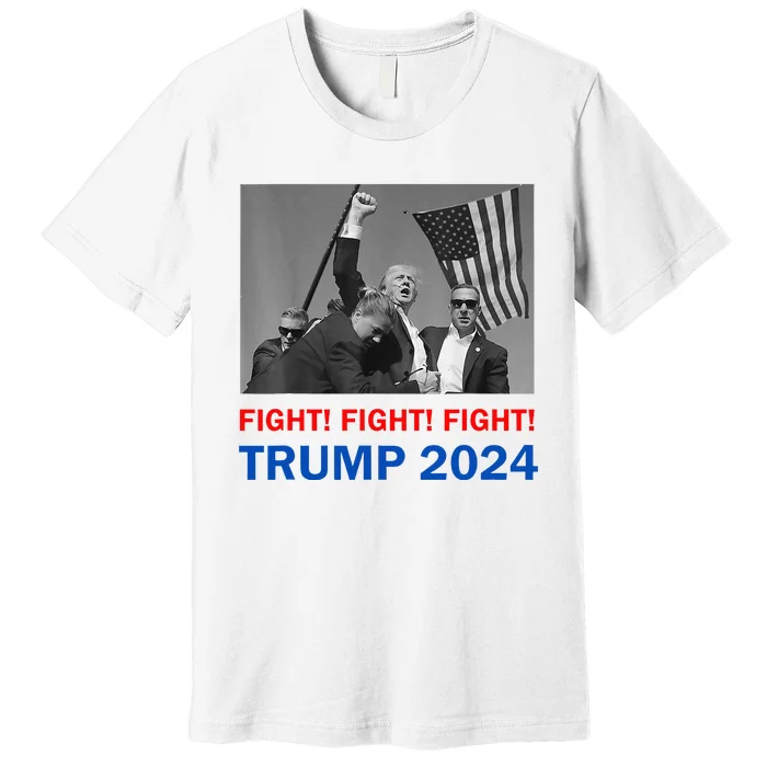 Donald Trump 2024 Fight Fight Fight Donald Trump Fist Pump Premium T-Shirt