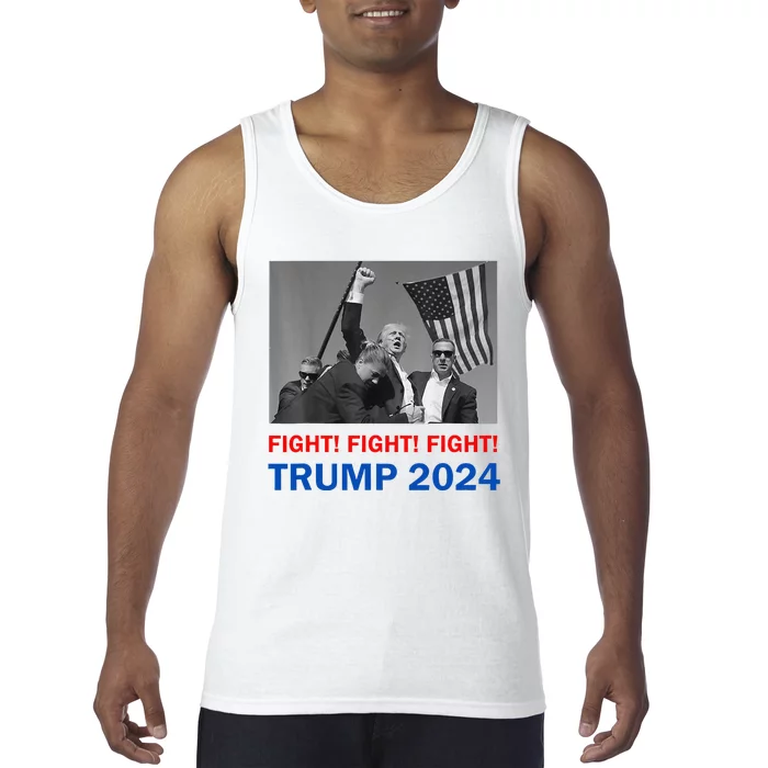 Donald Trump 2024 Fight Fight Fight Donald Trump Fist Pump Tank Top