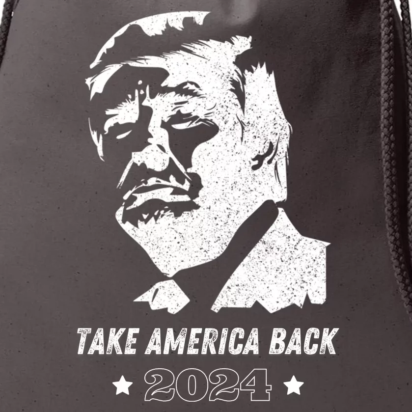 Donald Trump 2024 Save America Again Drawstring Bag