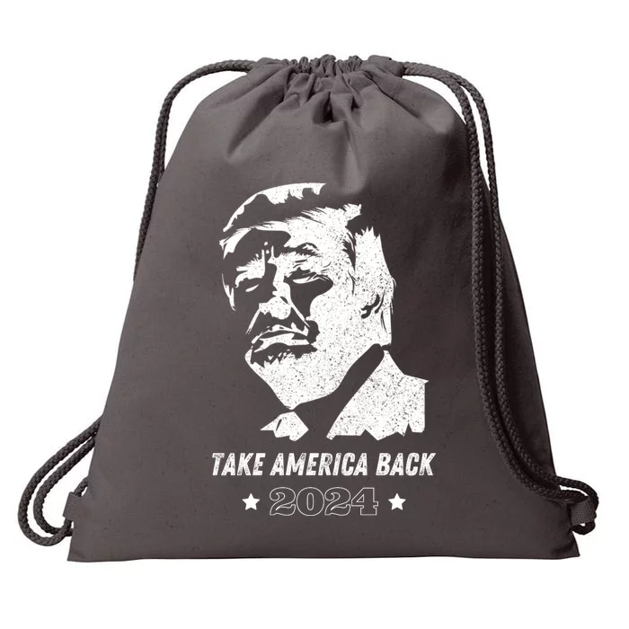 Donald Trump 2024 Save America Again Drawstring Bag