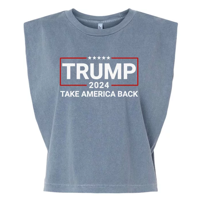 Donald Trump 2024 Take America Back Election The Return Garment-Dyed Women's Muscle Tee