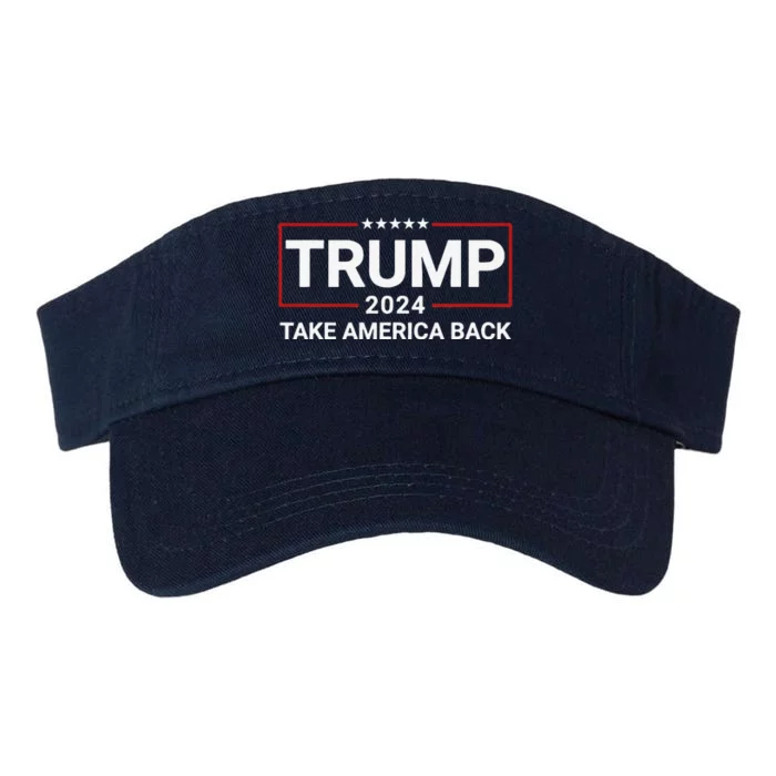 Donald Trump 2024 Take America Back Election The Return Valucap Bio-Washed Visor