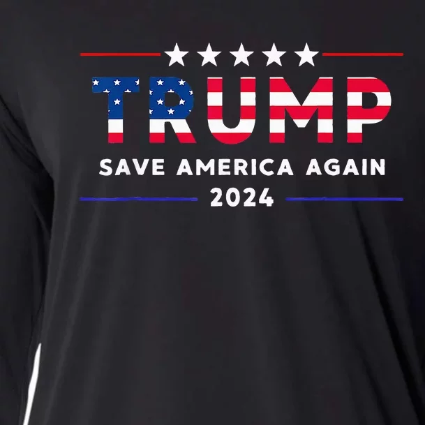 Donald Trump 2024 Take America Back Election The Return Cooling Performance Long Sleeve Crew