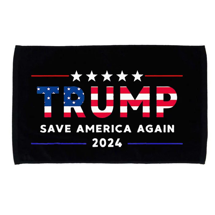 Donald Trump 2024 Take America Back Election The Return Microfiber Hand Towel