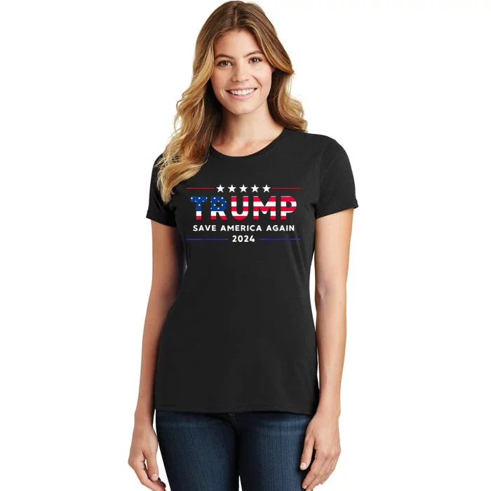 Donald Trump 2024 Take America Back Election The Return Women's T-Shirt