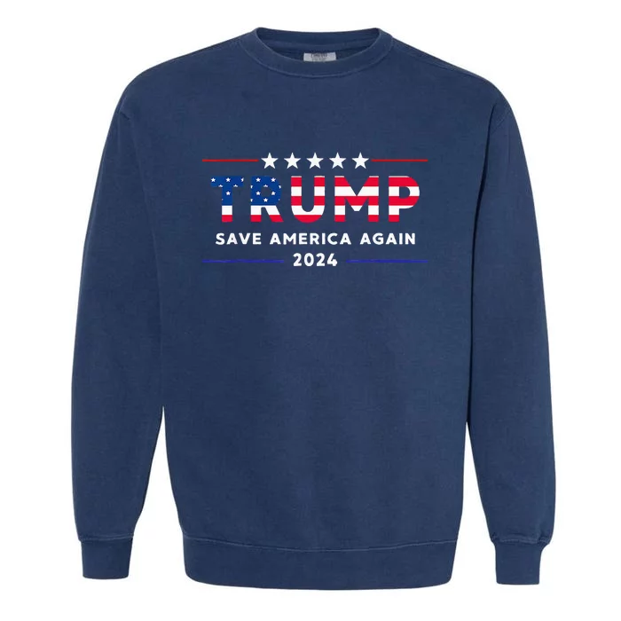 Donald Trump 2024 Take America Back Election The Return Garment-Dyed Sweatshirt