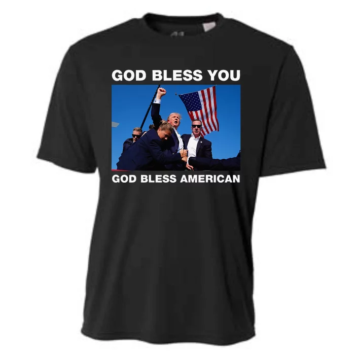 Donald Trump 2024 God Bless You God Bless America Cooling Performance Crew T-Shirt