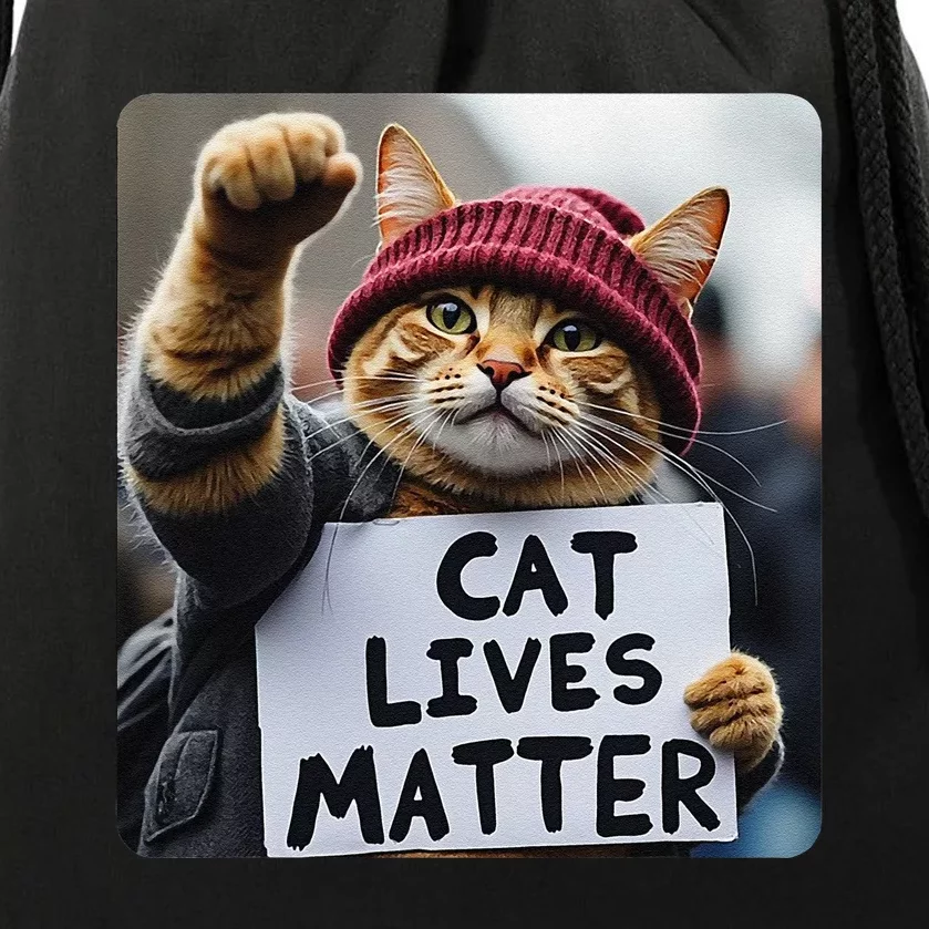 Donald Trump 2024 Cats Cat Lives Matter Trump Gift Drawstring Bag