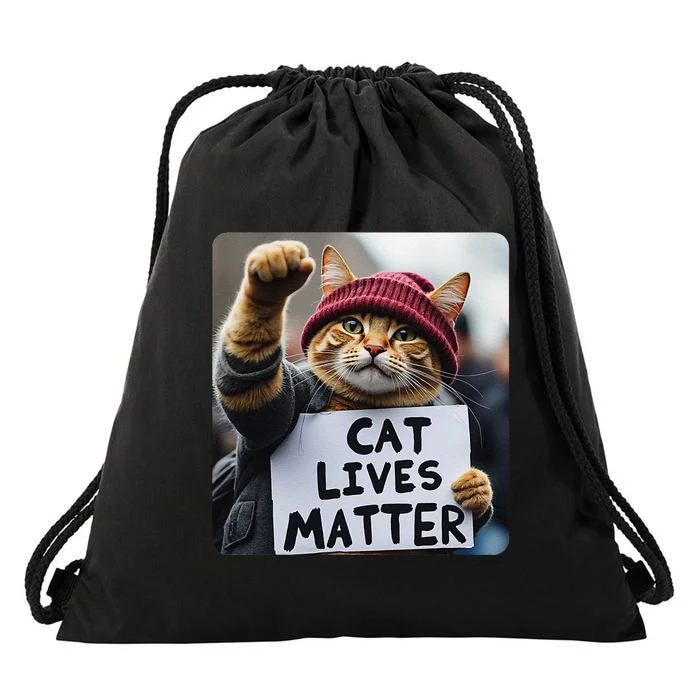 Donald Trump 2024 Cats Cat Lives Matter Trump Gift Drawstring Bag