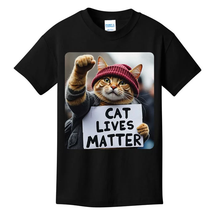 Donald Trump 2024 Cats Cat Lives Matter Trump Gift Kids T-Shirt