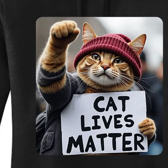 Donald Trump 2024 Cats Cat Lives Matter Trump Vance 2024 Women's Pullover Hoodie