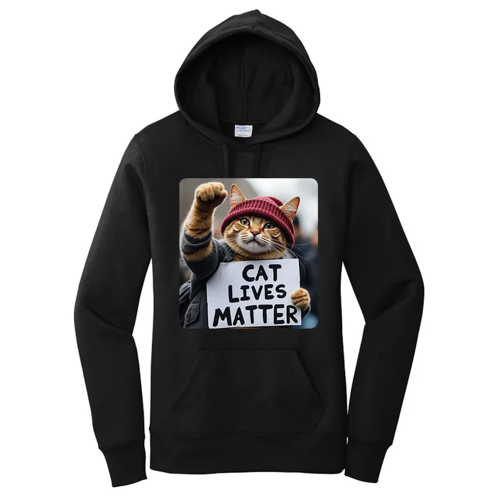 Donald Trump 2024 Cats Cat Lives Matter Trump Vance 2024 Women's Pullover Hoodie