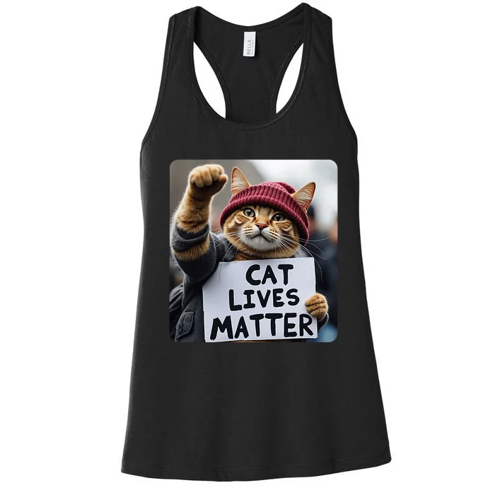 Donald Trump 2024 Cats Cat Lives Matter Trump Vance 2024 Women's Racerback Tank