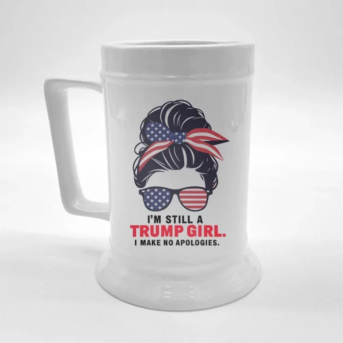 Donald Trump 2024 Presidential Bid Support Design Front & Back Beer Stein