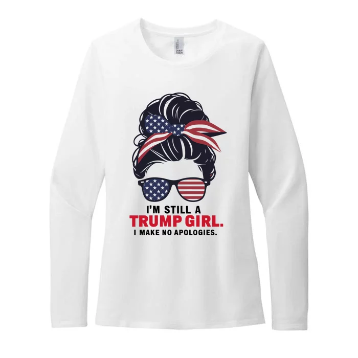 Donald Trump 2024 Presidential Bid Support Design Womens CVC Long Sleeve Shirt