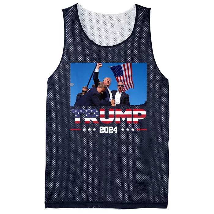 Donald Trump 2024 Survived Shot At Election Rally Mesh Reversible Basketball Jersey Tank