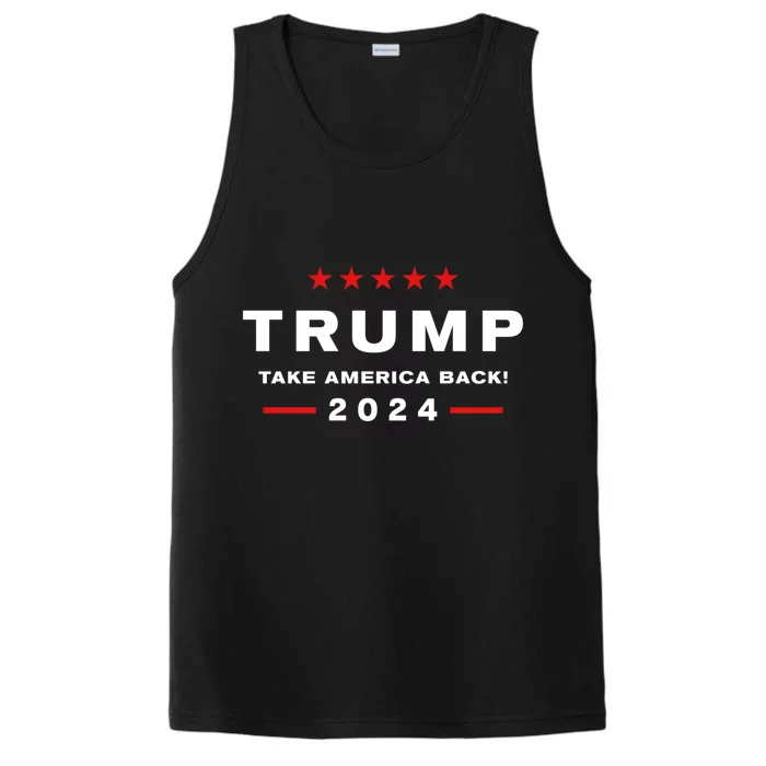 Donald Trump 2024 Take America Back Election The Return Meaningful Gift Performance Tank