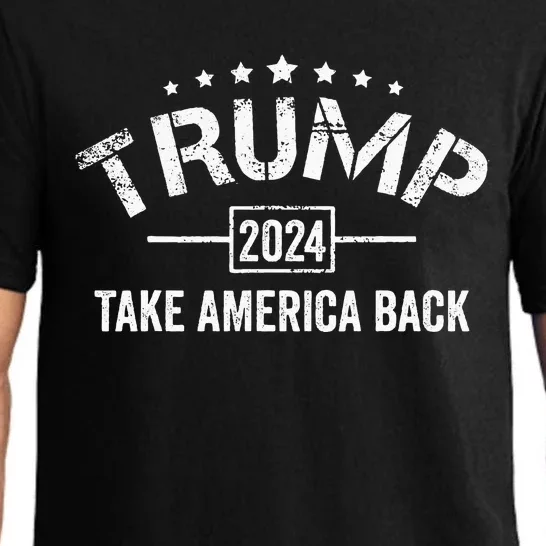 Donald Trump 2024 Take America Back 4th Of July Election Pajama Set