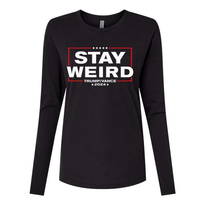 Donald Trump 2024 Stay Weird Jd Vance Womens Cotton Relaxed Long Sleeve T-Shirt