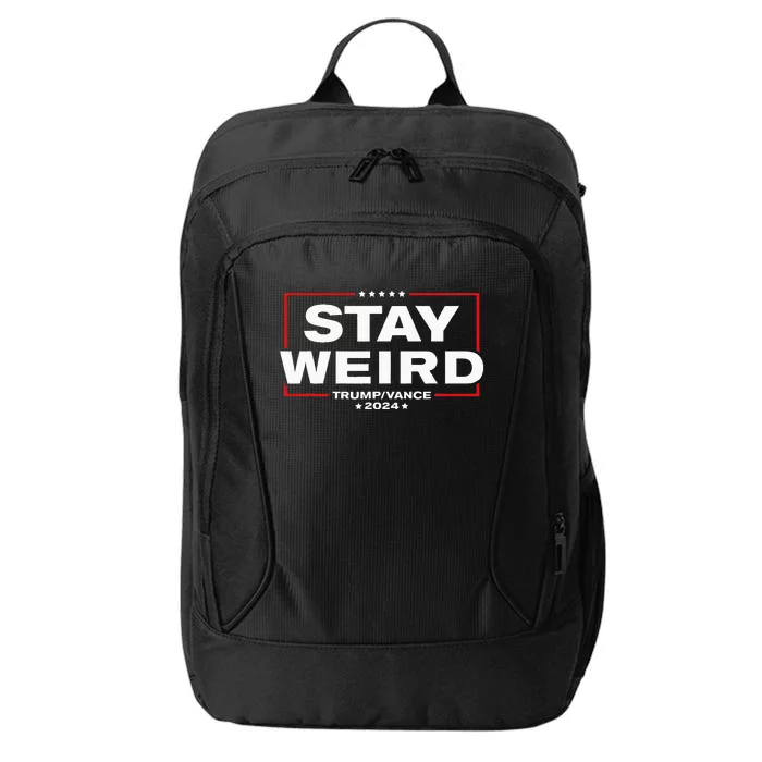 Donald Trump 2024 Stay Weird Jd Vance City Backpack