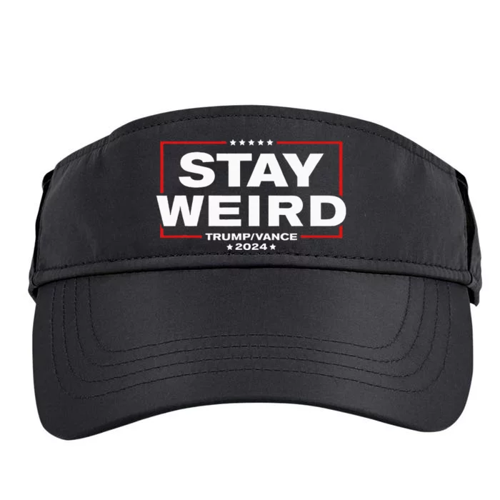 Donald Trump 2024 Stay Weird Jd Vance Adult Drive Performance Visor