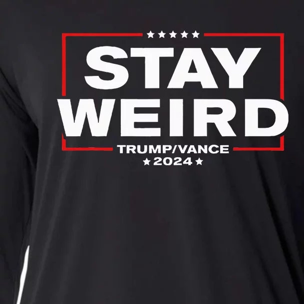 Donald Trump 2024 Stay Weird Jd Vance Cooling Performance Long Sleeve Crew