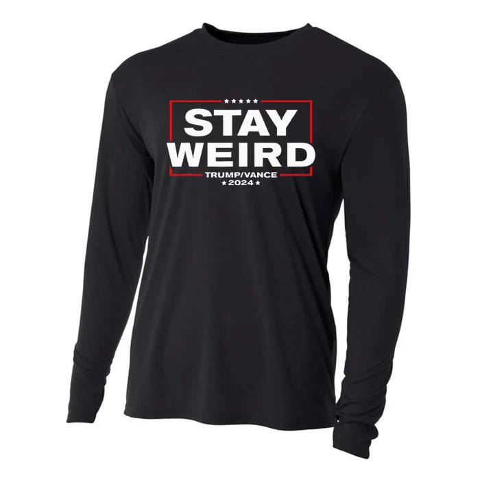 Donald Trump 2024 Stay Weird Jd Vance Cooling Performance Long Sleeve Crew