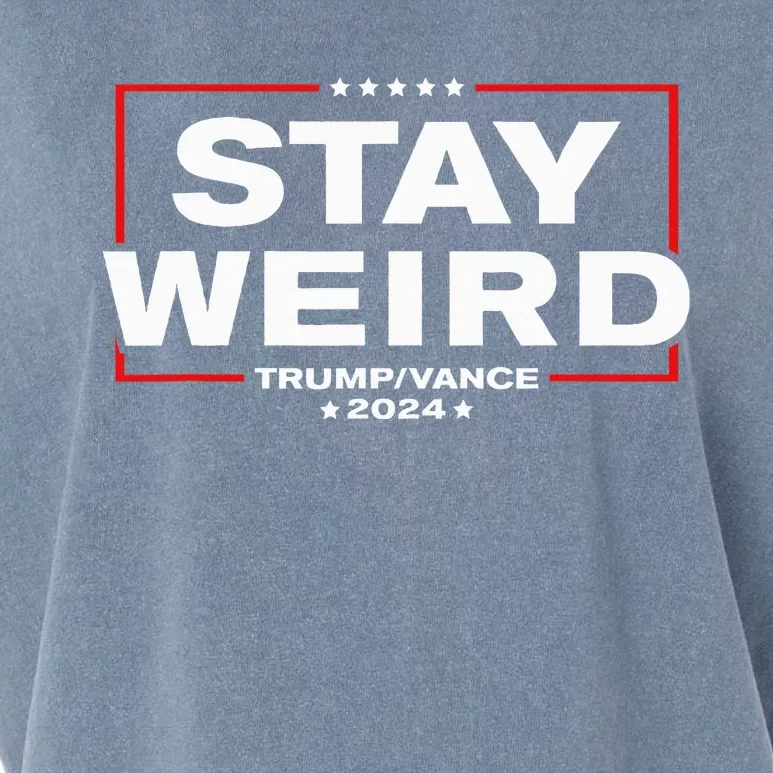 Donald Trump 2024 Stay Weird Jd Vance Garment-Dyed Women's Muscle Tee