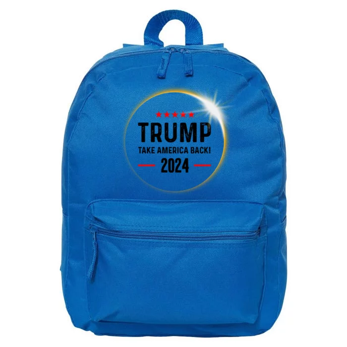 Donald Trump 2024 Take America Back Election Solar Eclipse Gift 16 in Basic Backpack