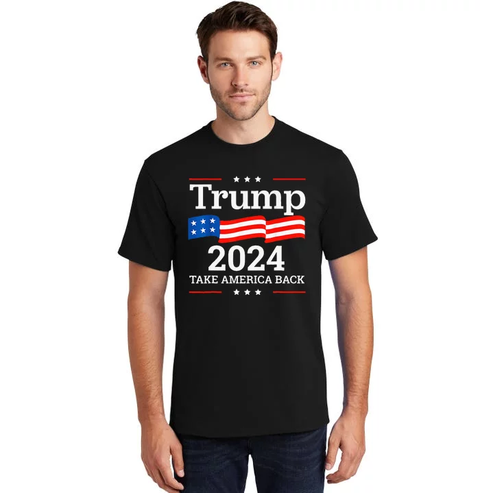 Donald Trump 2024 Take America Back Election Tall T-Shirt