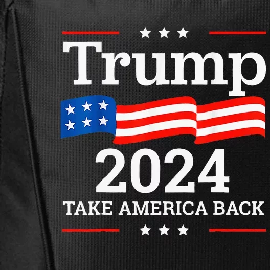 Donald Trump 2024 Take America Back Election City Backpack