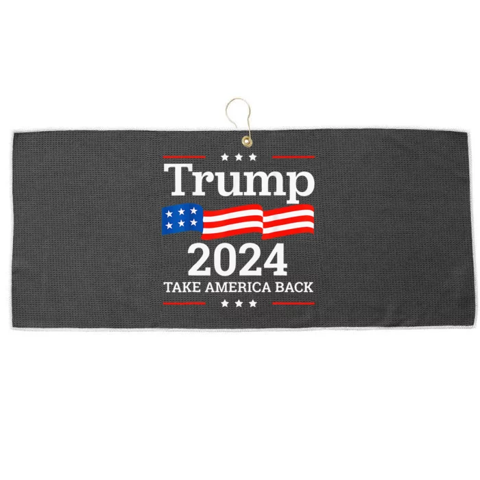 Donald Trump 2024 Take America Back Election Large Microfiber Waffle Golf Towel