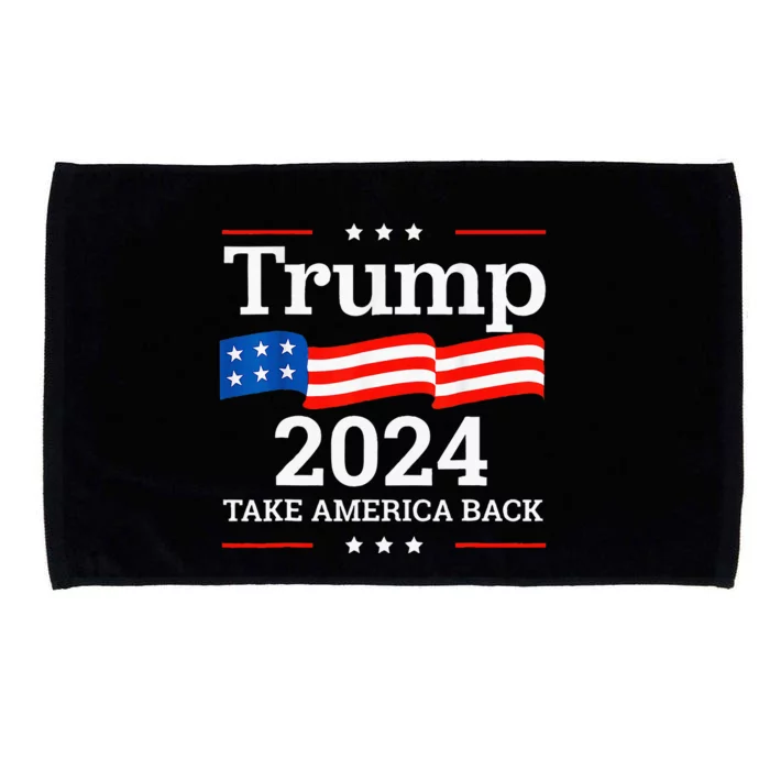 Donald Trump 2024 Take America Back Election Microfiber Hand Towel