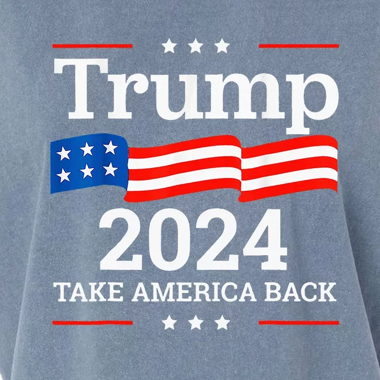 Donald Trump 2024 Take America Back Election Garment-Dyed Women's Muscle Tee