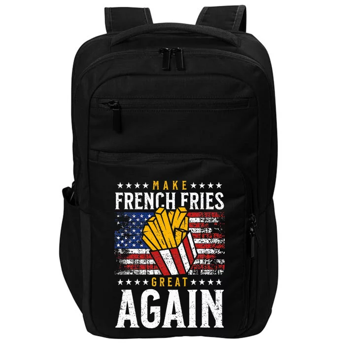 Donald Trump 2024 French Fry Make French Fries Great Again Impact Tech Backpack