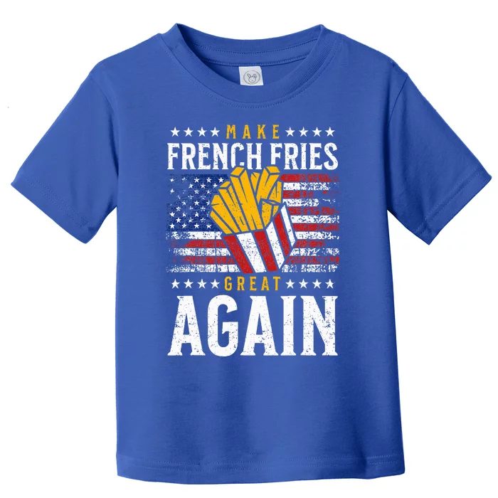 Donald Trump 2024 French Fry Make French Fries Great Again Toddler T-Shirt