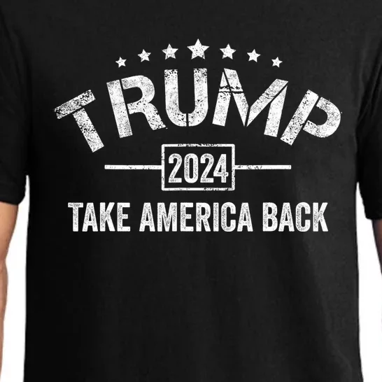 Donald Trump 2024 Take America Back 4th Of July Pajama Set